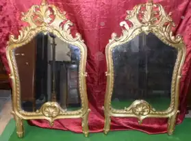 paire de miroirs d'époque Régence
