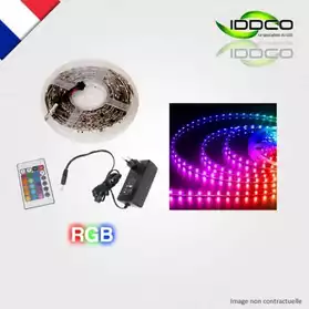 Kit complet ruban LEDs RGB 5m 24 touches