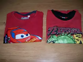 tee-shirt "cars" + "dino" 02ans (ref Z)
