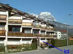 Studio meublé, balcon vue Mt Blanc