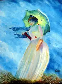 Le femme et l'ombrelle