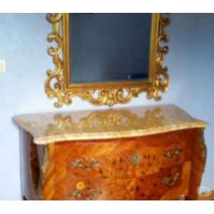 Chambre en bois de rose style Louis XV