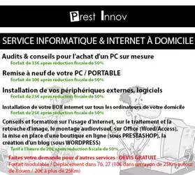 Service Informatique/Internet à domicile