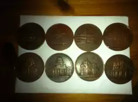 Collection de 10 médailles J.Wiener
