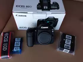 Canon EOS 80D 24MP DSLR Camera (w/ 18-2