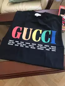 Neuf Gucci GG Tee-shirt 'M' logo villes