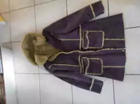 Manteau violet enfant