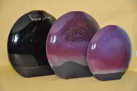 Vases en céramique rondes