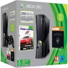 Xbox 360 250 Go + 2 manettes + jeux