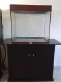 Aquarium cubique 110L et son meuble