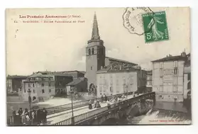 St-Girons (09)Eglise Paroissiale et Pont