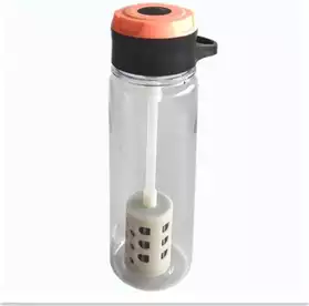 Plastic water bottle filter