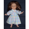 robe vintage multicolore pour poupée 36