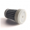 Water bottle filter element and carbon