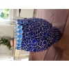 Vase bleu en mosaïque