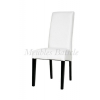 Chaise design ADRIA coloris blanc/noir