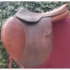 SELLE EQUITATION CUIR OBSTACLE 17.5