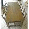 Table & 6 chaises en bois