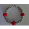 bracelet tibet trois perles rouges