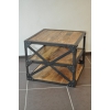 Table basse structure acier et bois