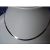 Collier Argent Maille Plate T 42 cm