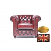 Fauteuil Chesterfield Antique Rouge