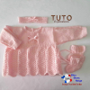 Patron à tricoter, robe, bandeau tuto