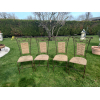 4 chaises en fer forgé en Corde Tissée