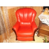 canapé et fauteuil couleur rouge férarie