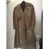 Manteau véritable fourrure léopard