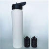 Portable stainless steel water bottle