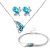 Petite Annonce : Parure cristal papillon - Originale et scintillante cette Parure comprend un Collier, un Petite Annonce : Parure cristal papillon - Originale et scintillante cette Parure comprend un Collier, un